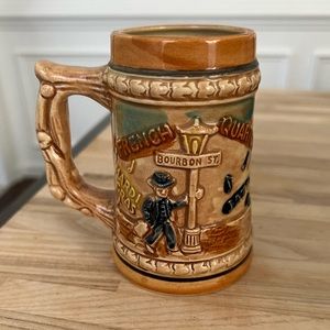 New Orleans French Quarter Motif Vintage Beer Mug Collectible Stein